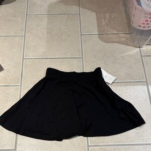 Nordstrom Girls Black Circle Skater Skirt sz 8-10